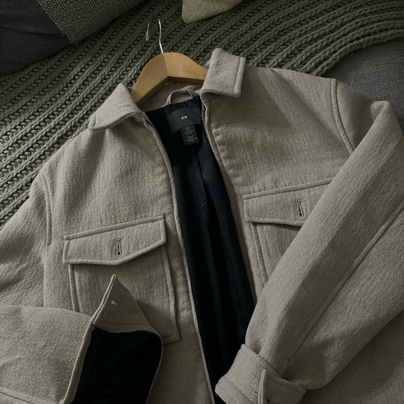 H&M Overcoat - Beige - Size S - Brand New - Picture 2 of 3